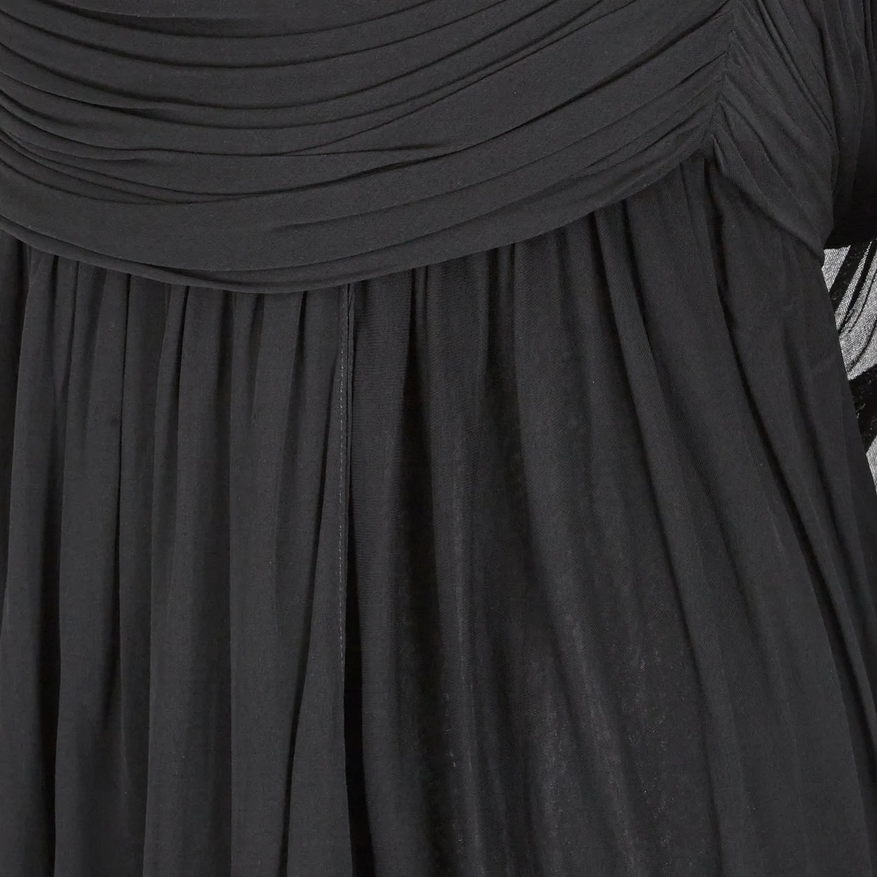 1970s Halston Black Label Couture Jersey Dress