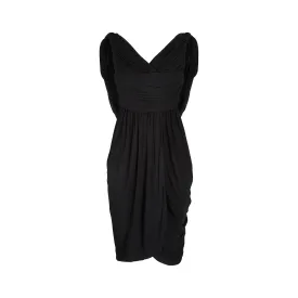 1970s Halston Black Label Couture Jersey Dress