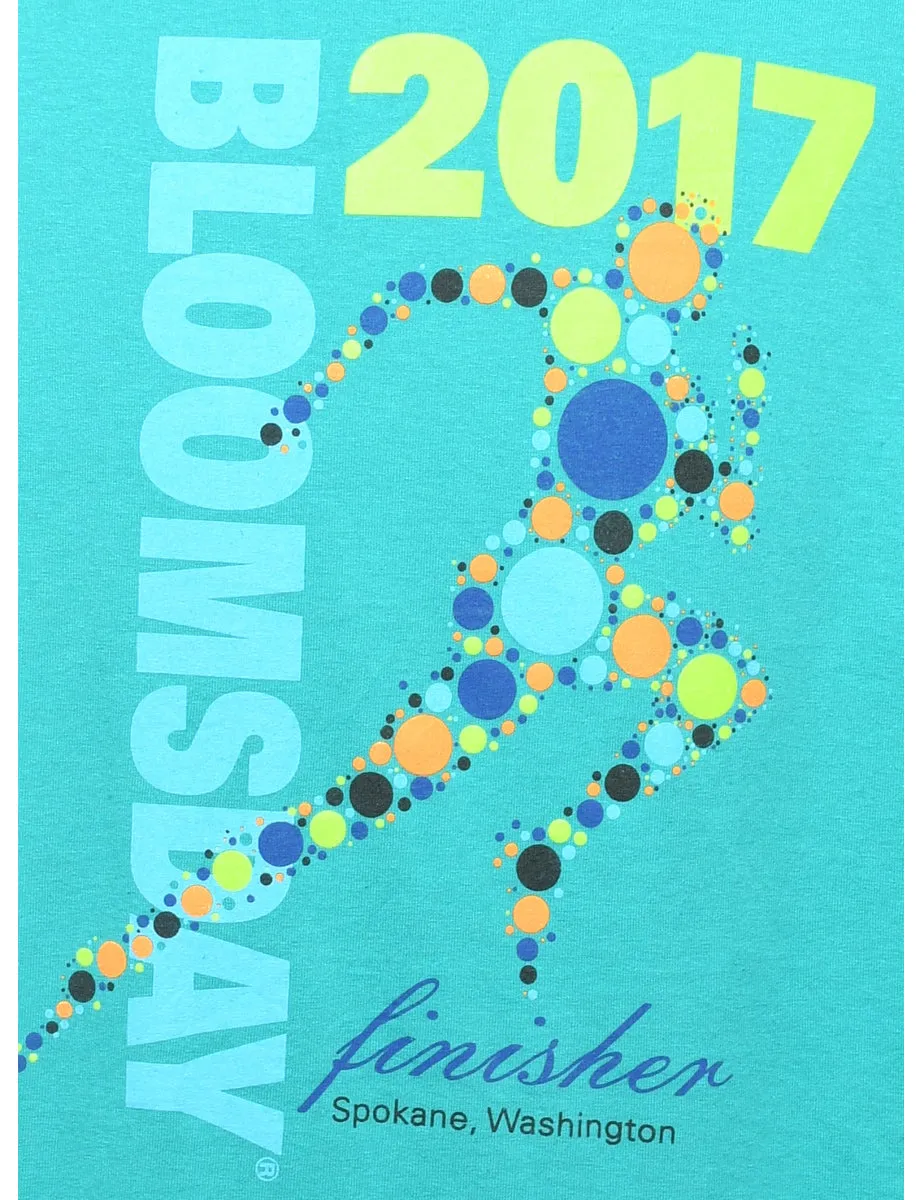 2000s Bloomsday Printed T-shirt - L