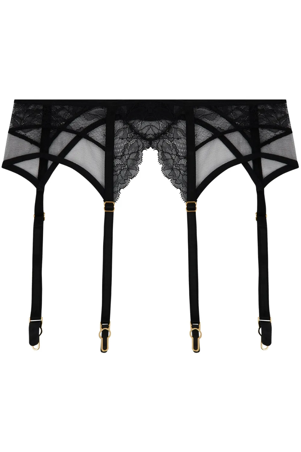 Adorable En Sexy Black Suspender Belt