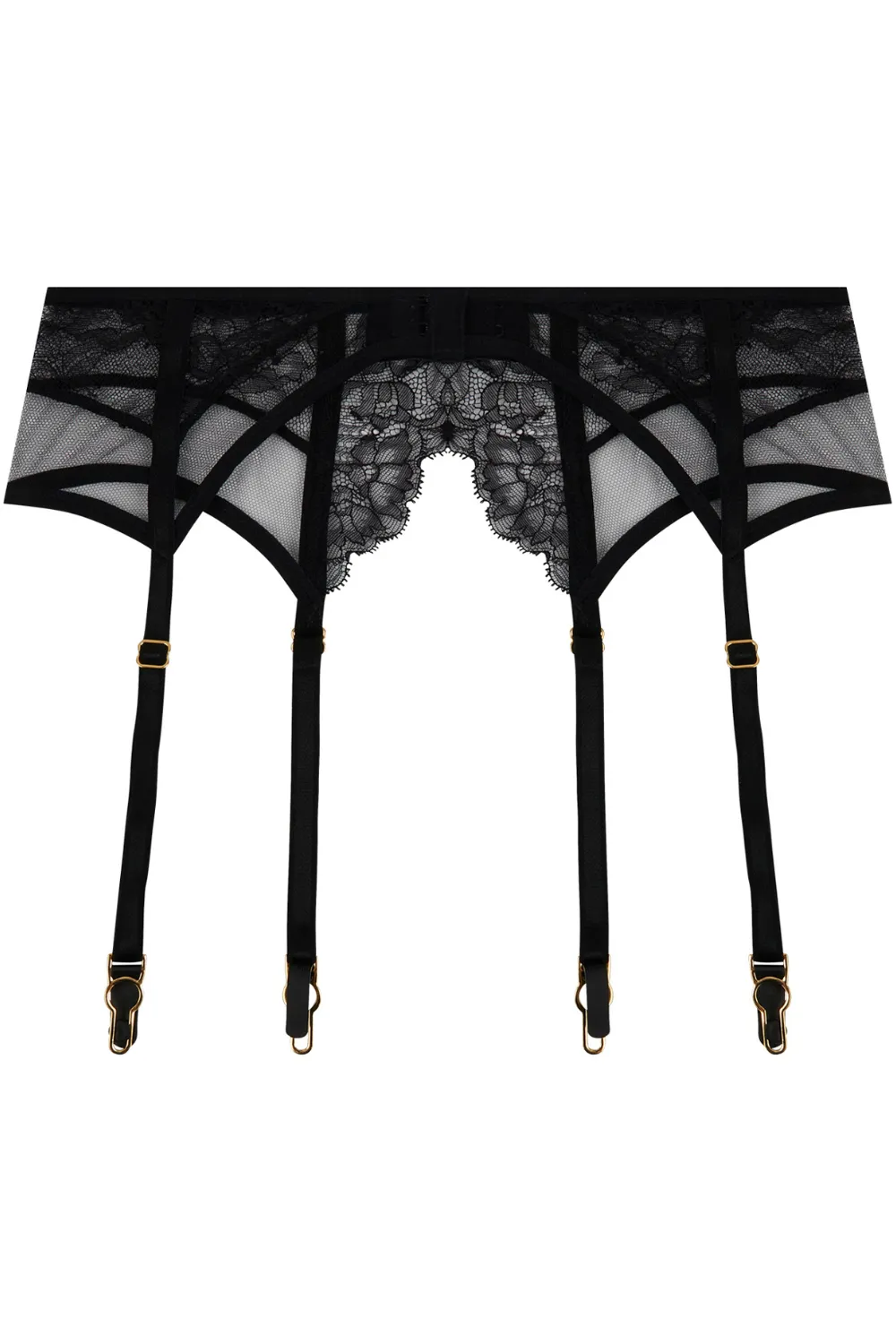 Adorable En Sexy Black Suspender Belt