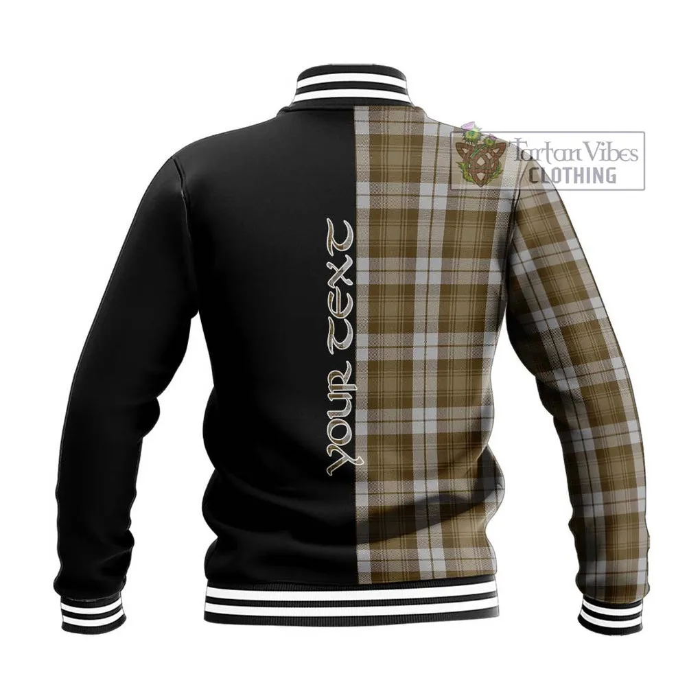 Baillie Dress Tartan Baseball Jacket with Family Crest and Half Of Me Style
