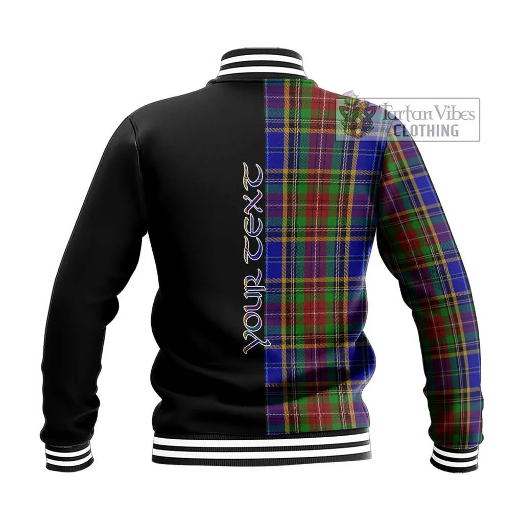 Beattie Tartan Baseball Jacket with Family Crest and Half Of Me Style