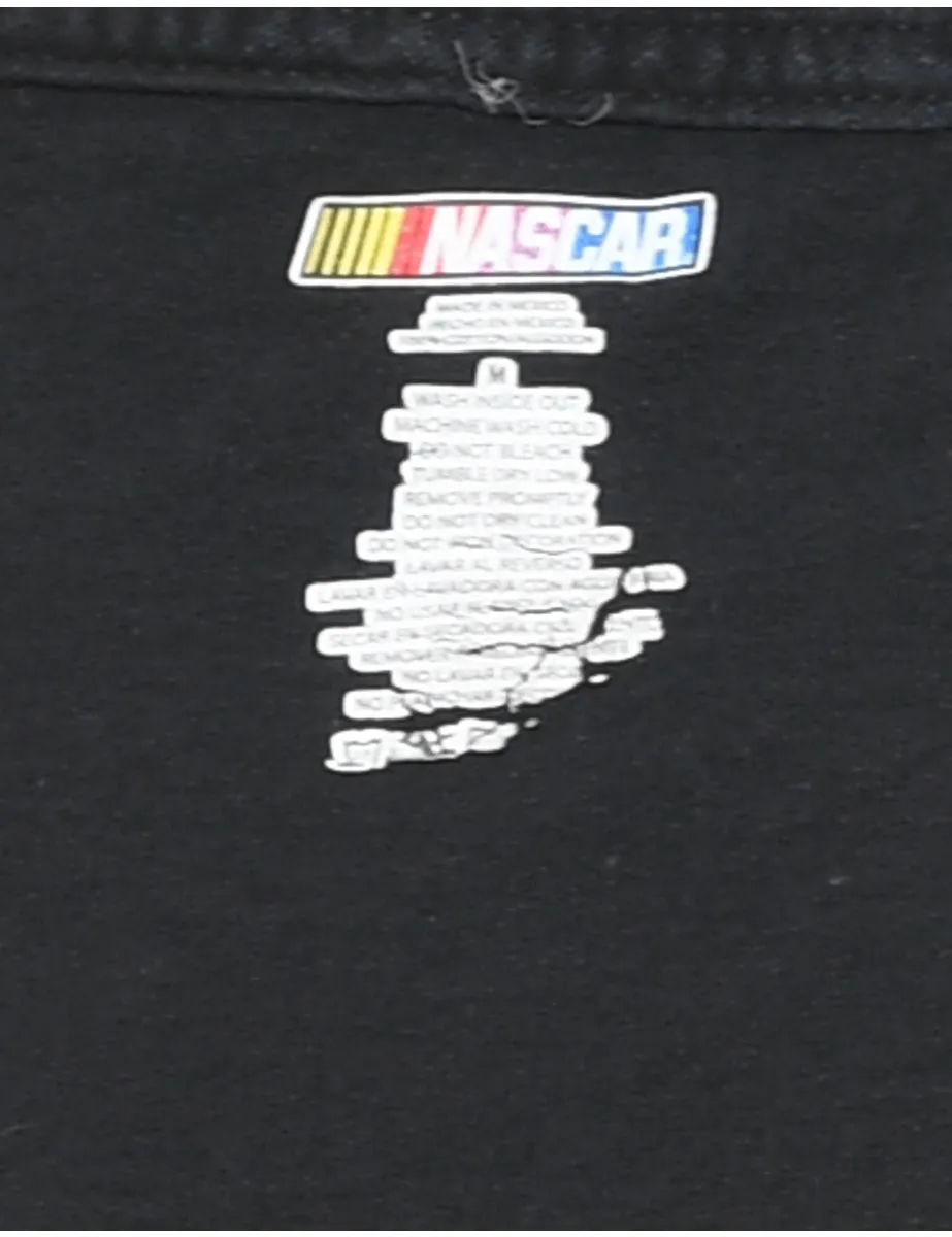 Black #11 NASCAR Printed T-shirt - M