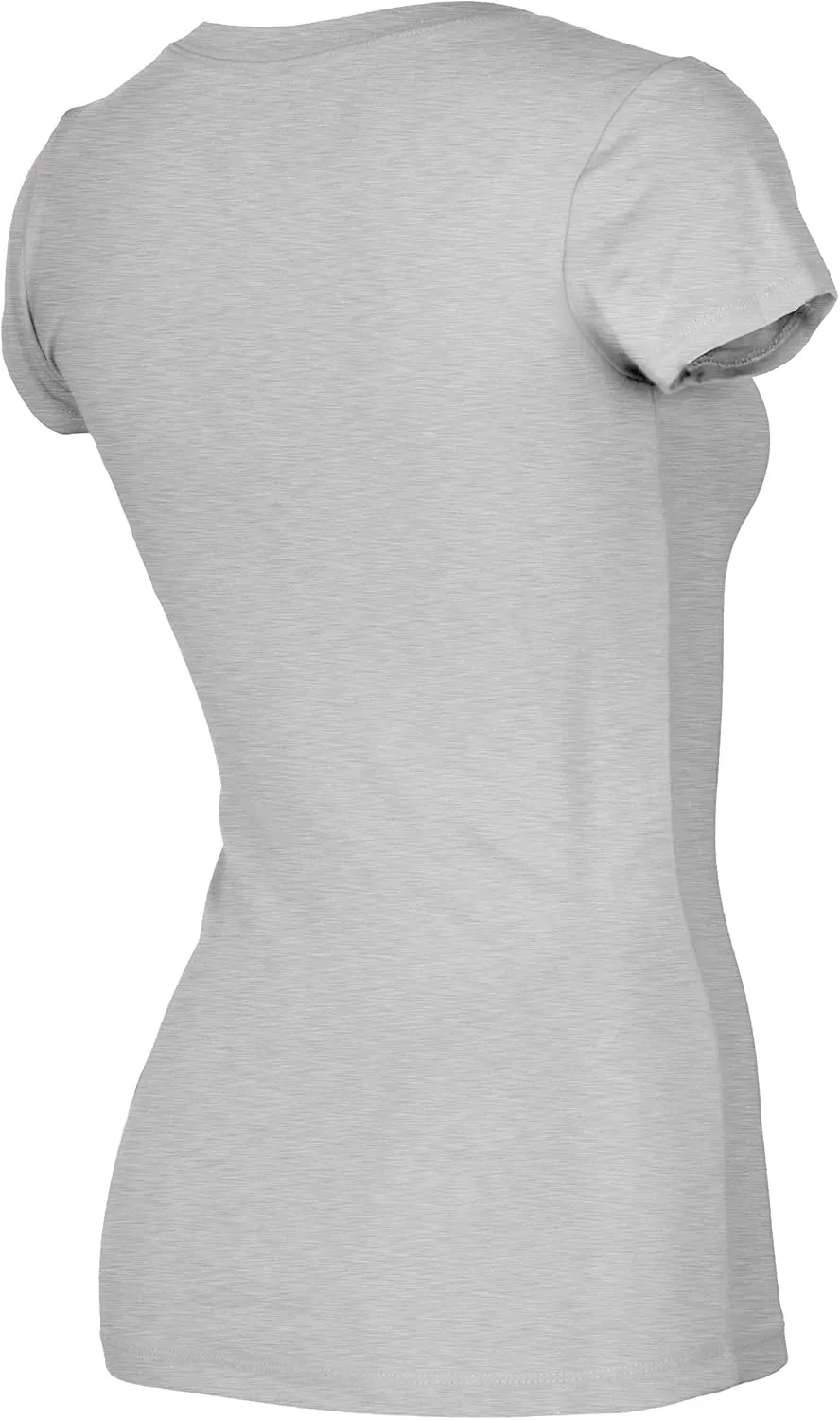 Bozzolo Women's Plain Basic V Neck Short Sleeve Cotton T-Shirts