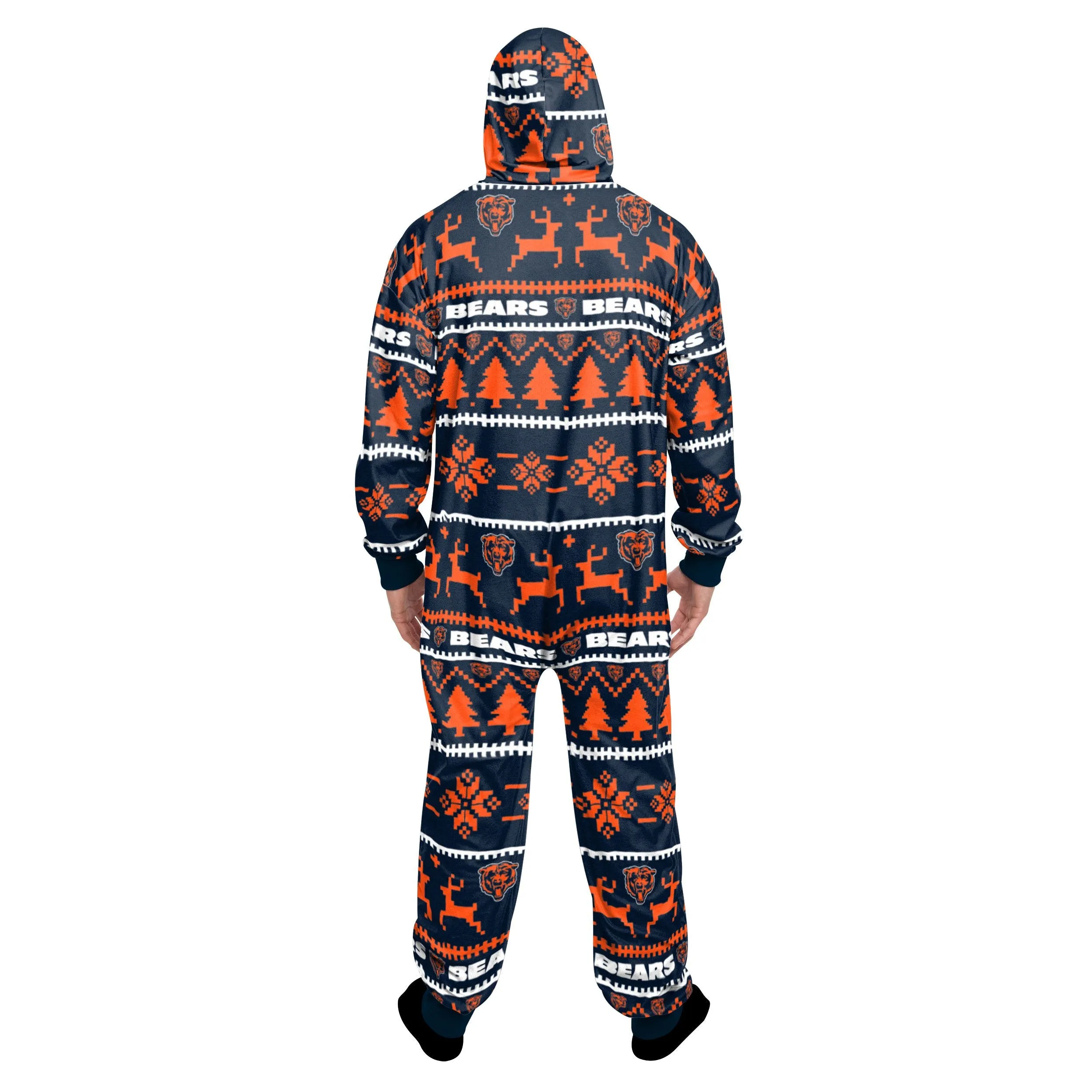Chicago Bears NFL Unisex Holiday One Piece Pajamas