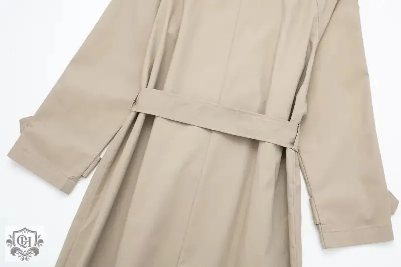 Collared Double Breasted Trench Coat