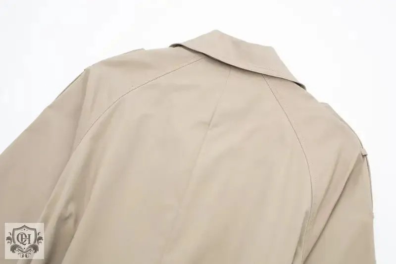 Collared Double Breasted Trench Coat