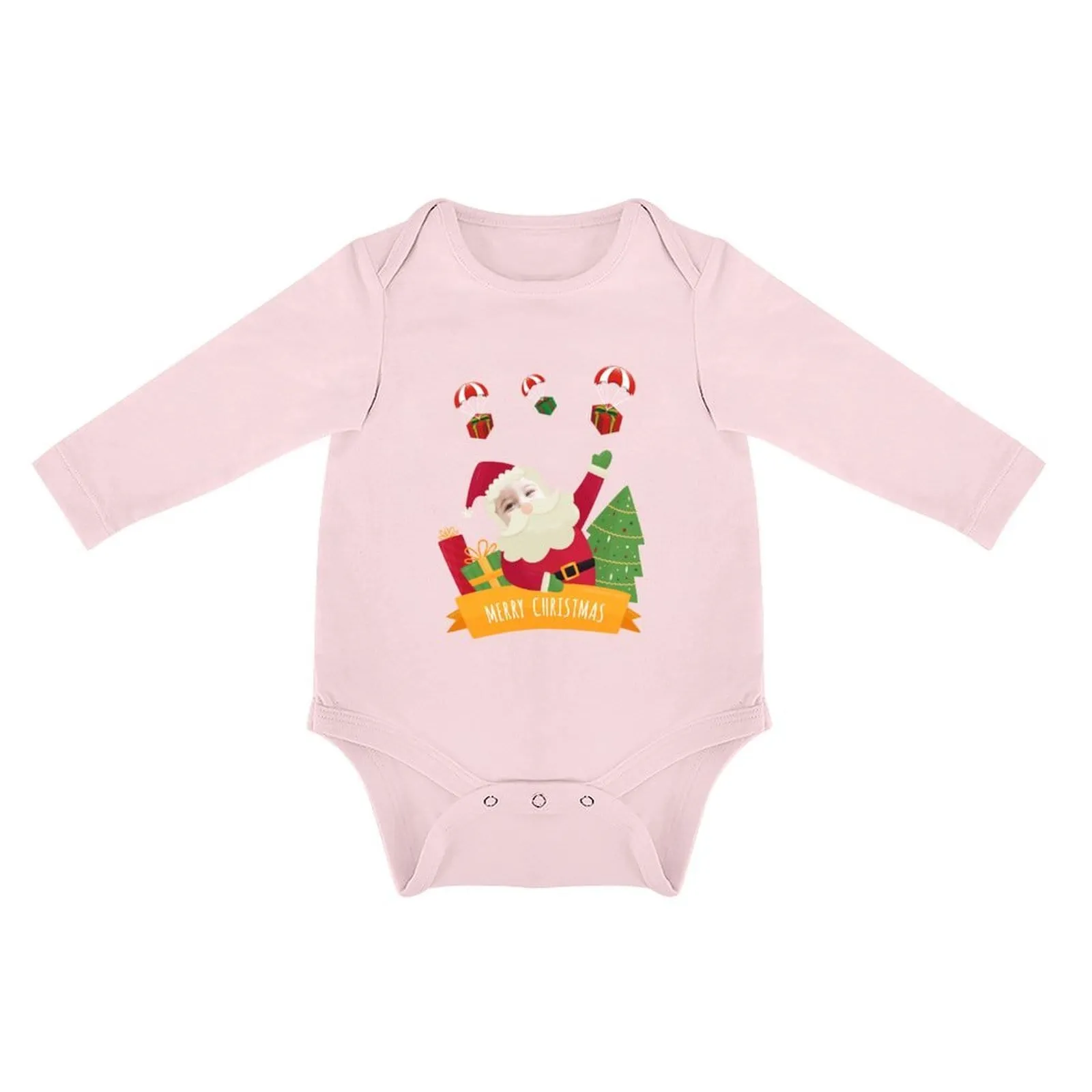 Custom Face Angel Infant Bodysuit One Piece Jumpsuit Personalized Long Sleeve Rompers Baby Clothes