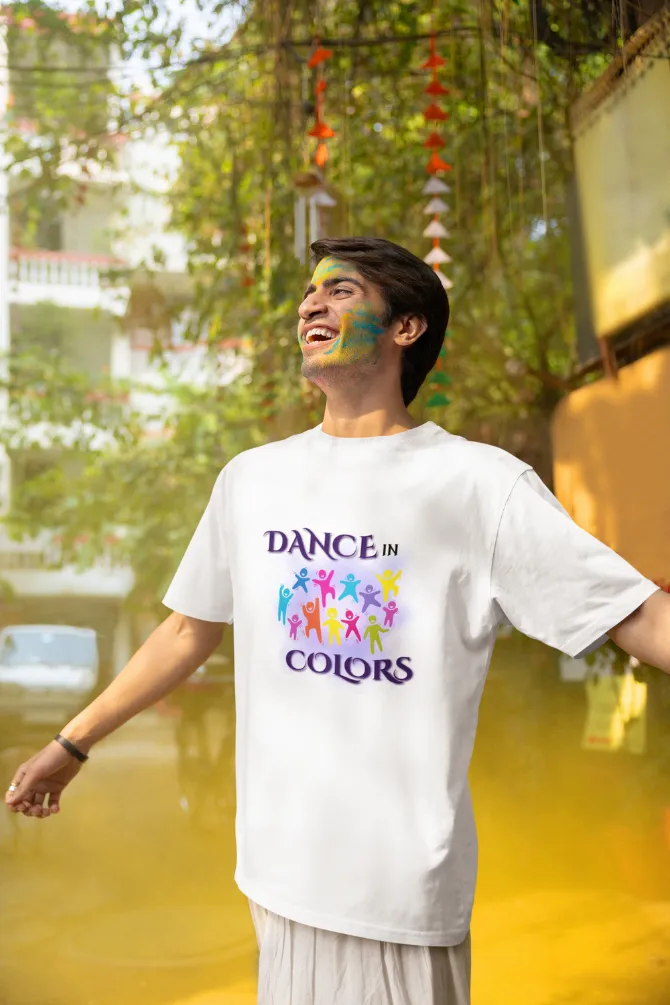 Dance In Colors. Holi T-shirt for men