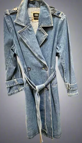 denim trench coat