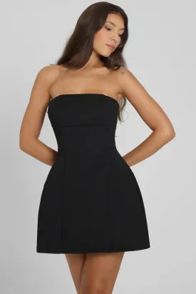 Eres Strapless Bustier Mini Dress - Black