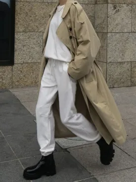 Fashion Solid Color Round Neck Long Sleeve Casual Two-piece Suit
