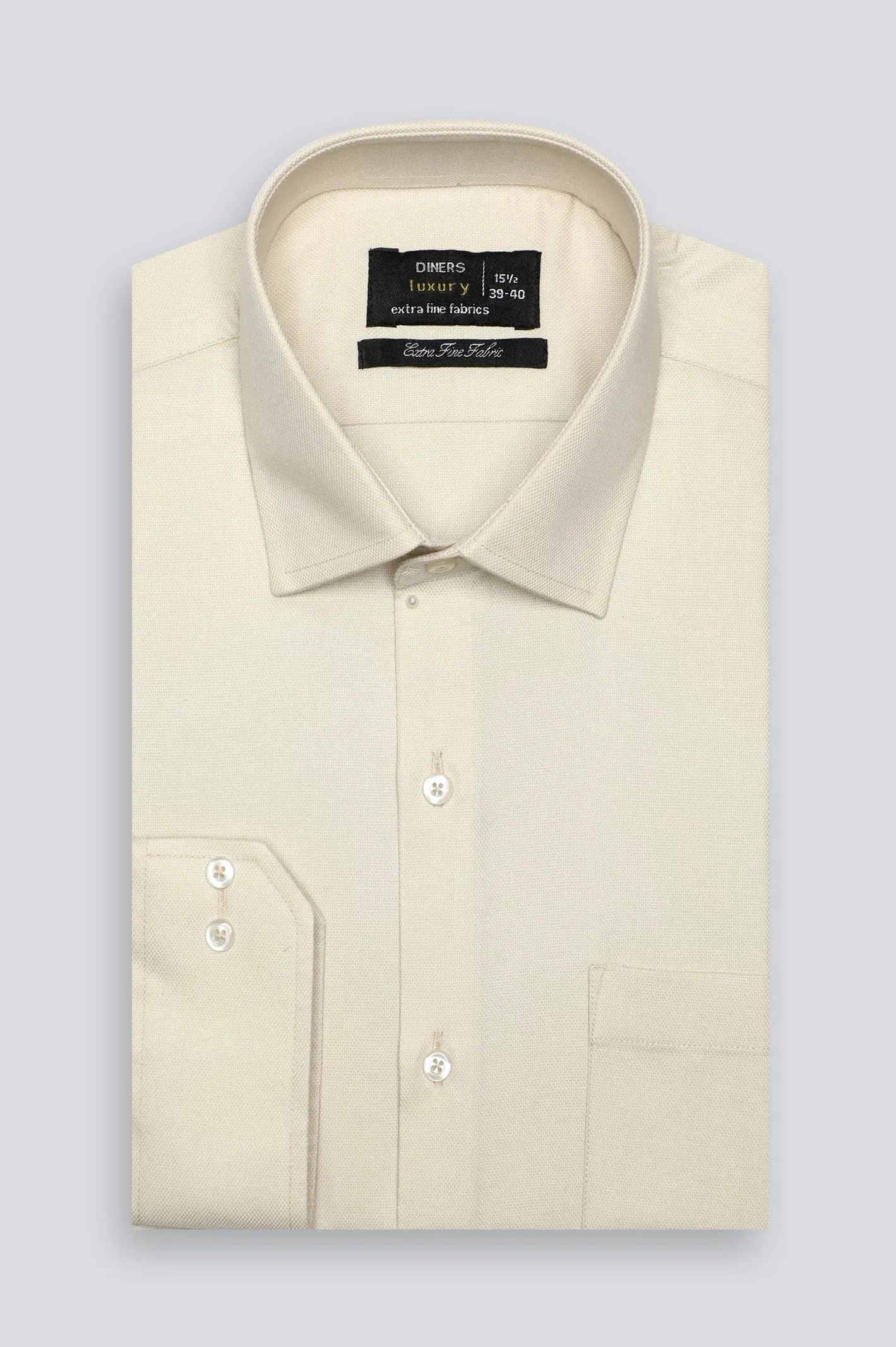 Fawn Dobby Textured Formal Shirt