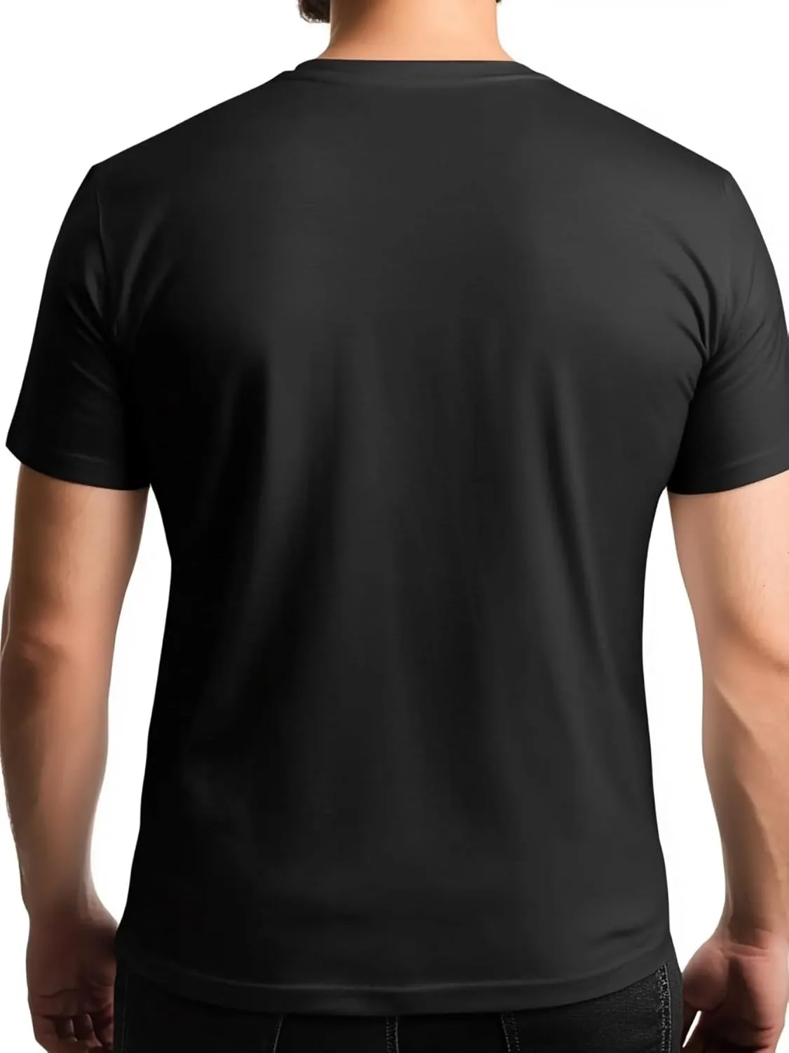 Funny Text Men's T-Shirts Cute Cartoon Men's Graphic Tees Simple Crewneck Short Sleeve T-Shirts for Men