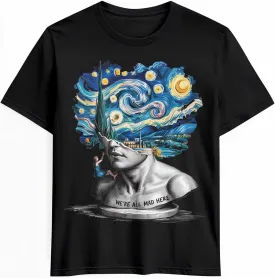 Funny Text Men's T-Shirts Cute Cartoon Men's Graphic Tees Simple Crewneck Short Sleeve T-Shirts for Men