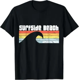 I Love Surfside Beach South Carolina Atlantic Ocean Wave SC T-Shirt