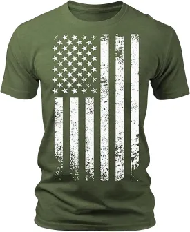 Indepedence Day USA Flag Shirts for Men Patriotic United States of American 4th of July T-Shirts Summer Outdoor Tops