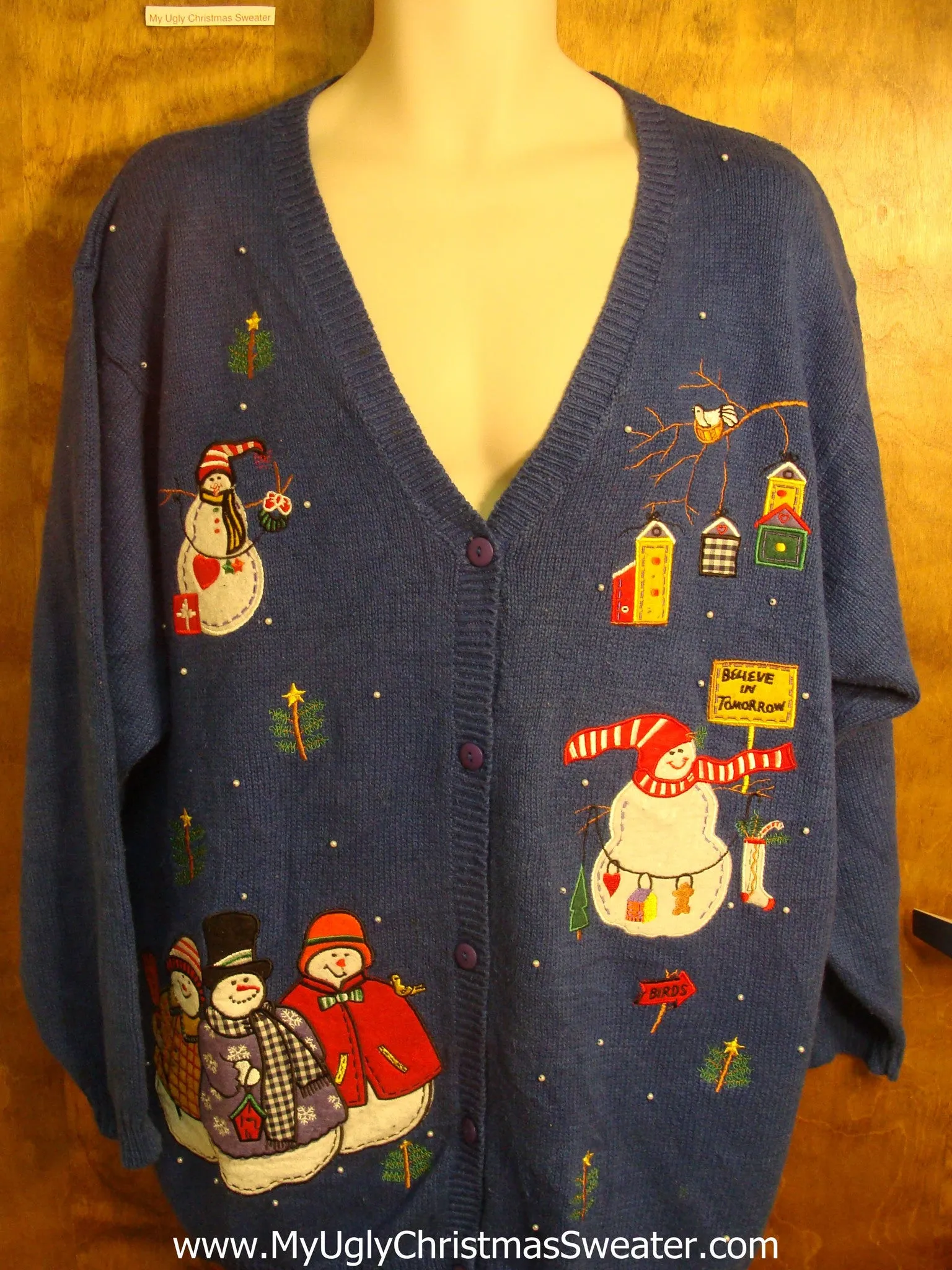 Let It Snow Snowmen Ugly Christmas Sweater