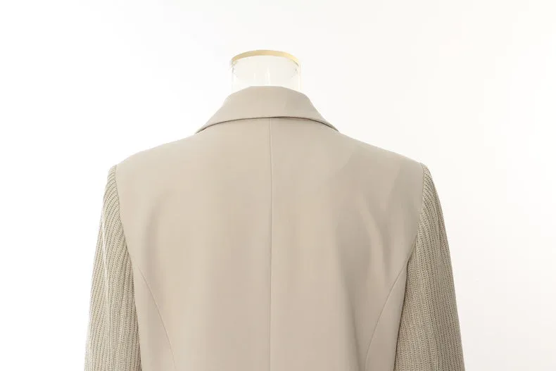 Loose Patchwork High Street Mid Length Trench Coat