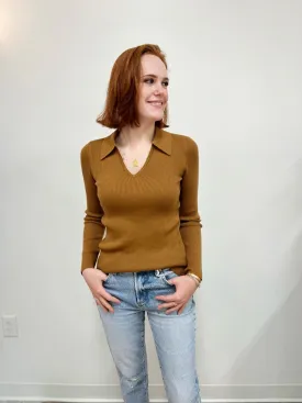 Marlena Collared V Neck Sweater