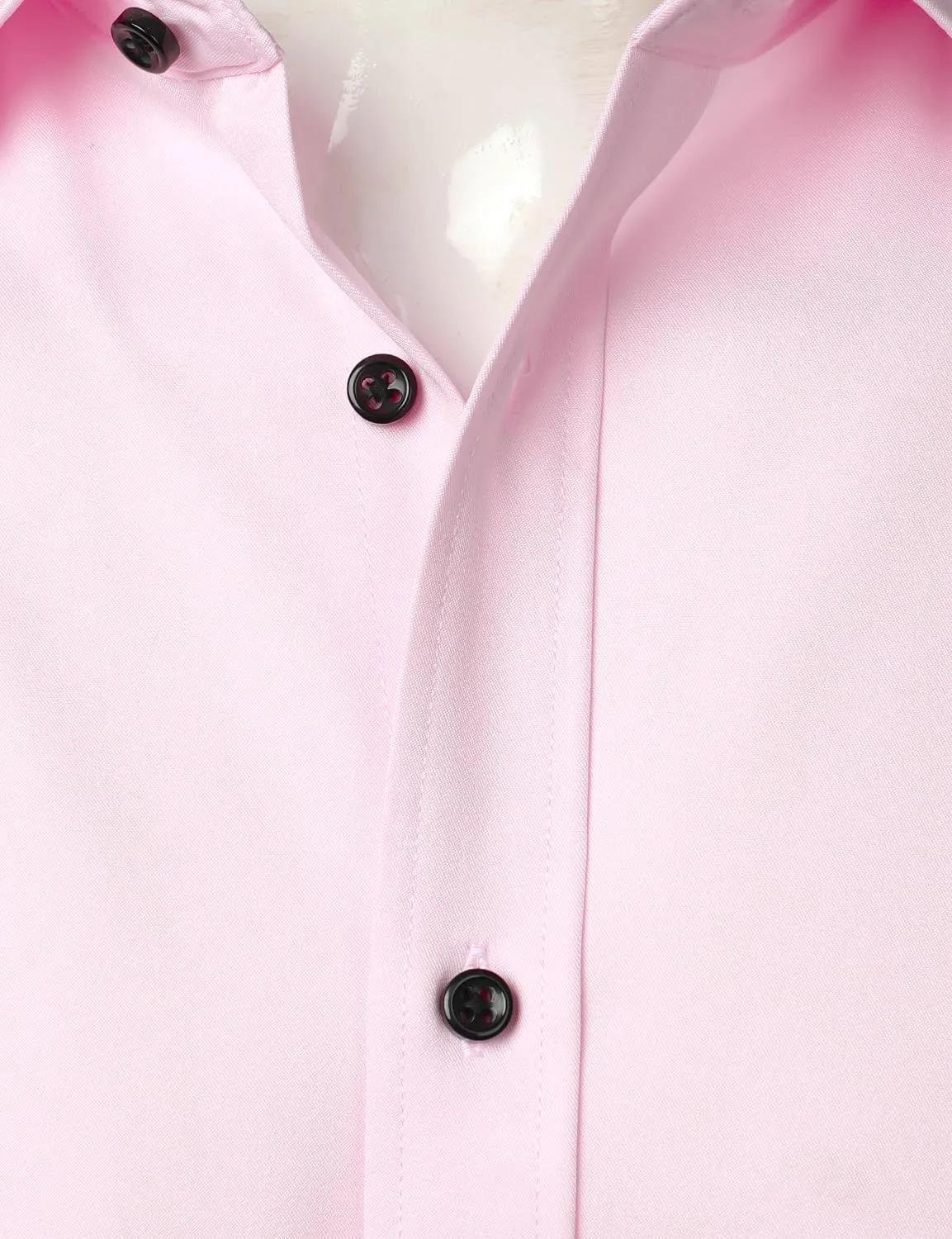 Men's Stretch Wrinkle Free Dress Shirts Formal Wedding Prom Short Sleeve Slim Fit Button Down Shirt