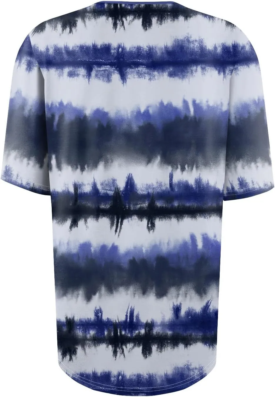 Short Sleeve Tops for Women Summer 2025 V Neck Dressy Casual Blouses Loose Shirts Pleated Tunic Tops Printed Basic Tees