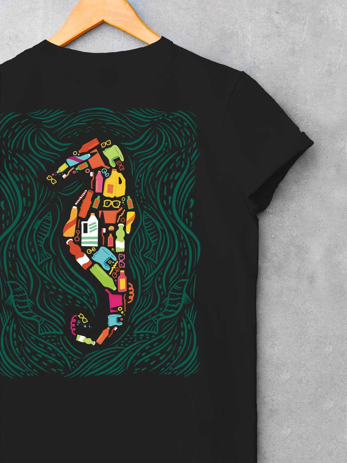 The Green Hero | Backprint T shirt