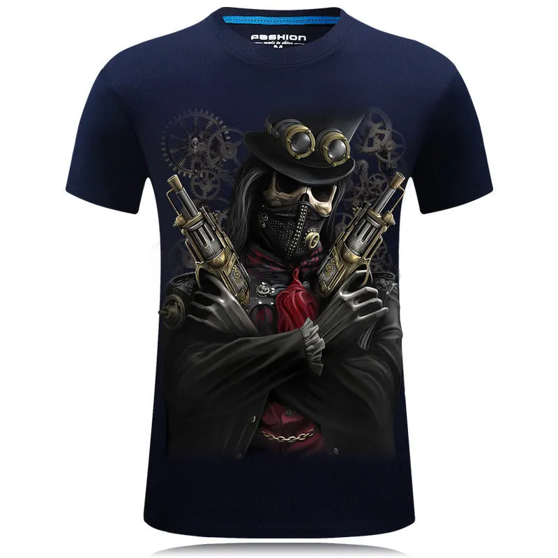 Trendy 3D Design T-Shirt For Men - GlamzLife