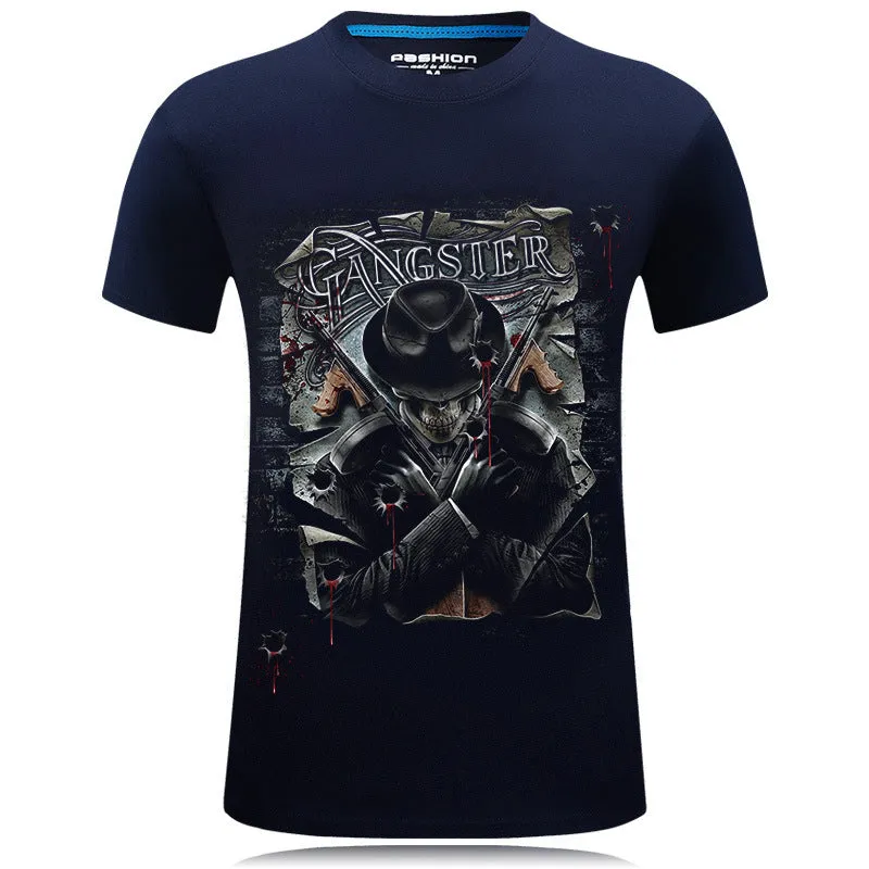 Trendy 3D Design T-Shirt For Men - GlamzLife