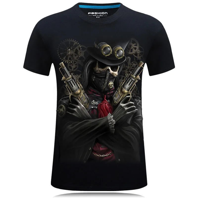 Trendy 3D Design T-Shirt For Men - GlamzLife