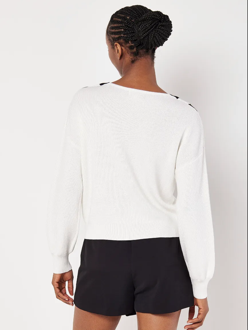 V-neck Varsity Sweater