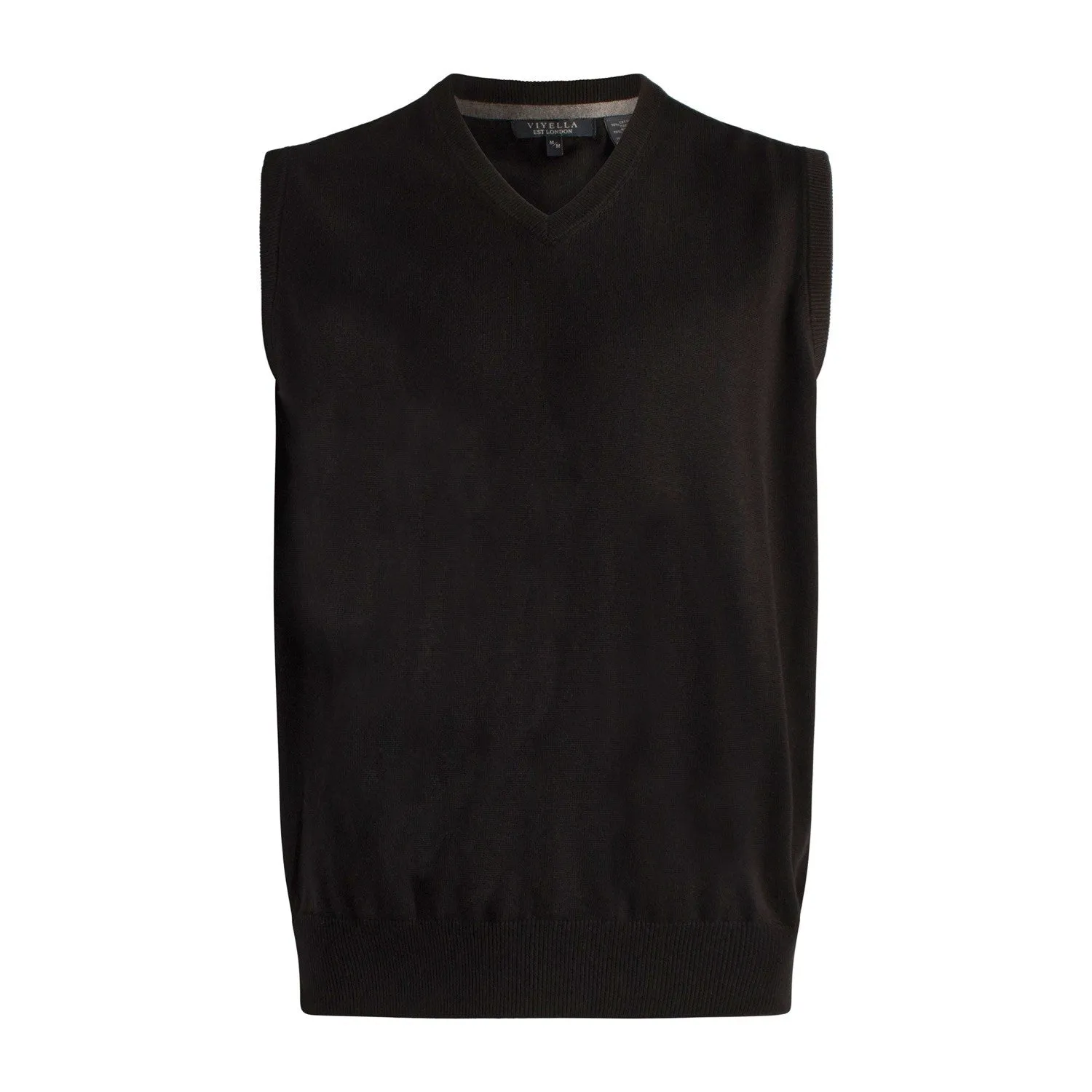 Viyella Silk Blend Sleeveless V-Neck Sweater