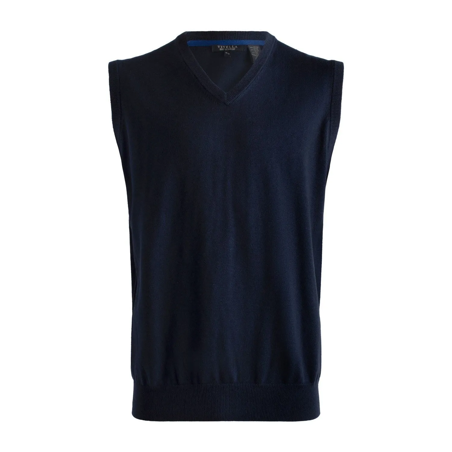 Viyella Silk Blend Sleeveless V-Neck Sweater