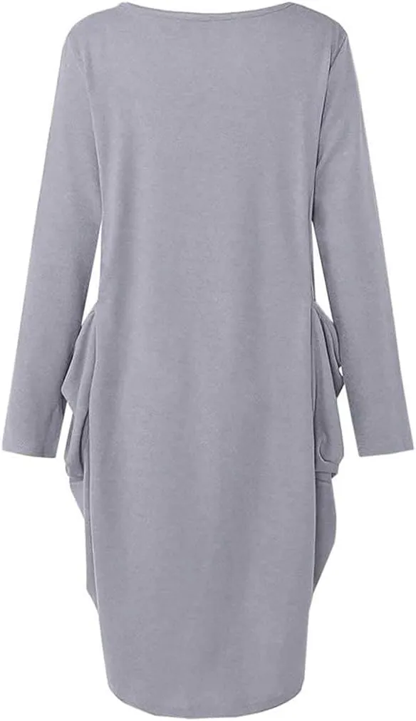 WbJetr Black Woman Beautiful Magic Printed Loose Pocket Oversize Tunic T-Shirt Dress