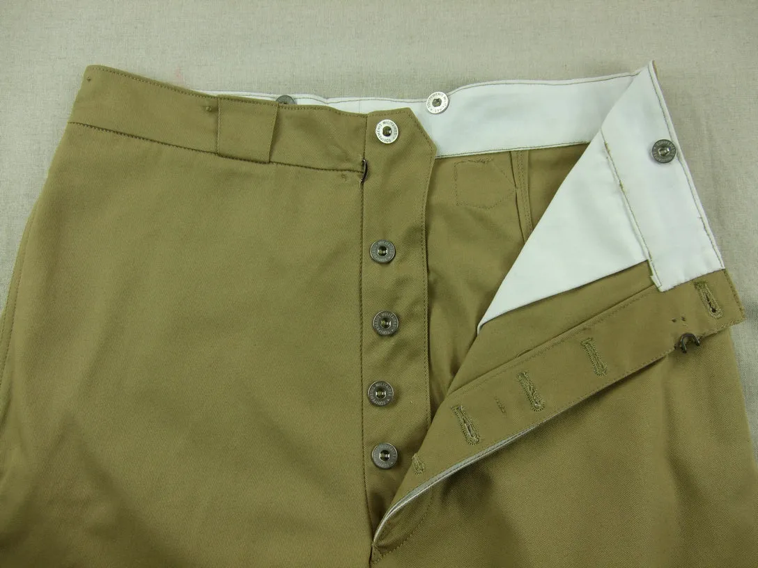 WW2 France French Colonial M38 Officer Pants Trousers Khaki