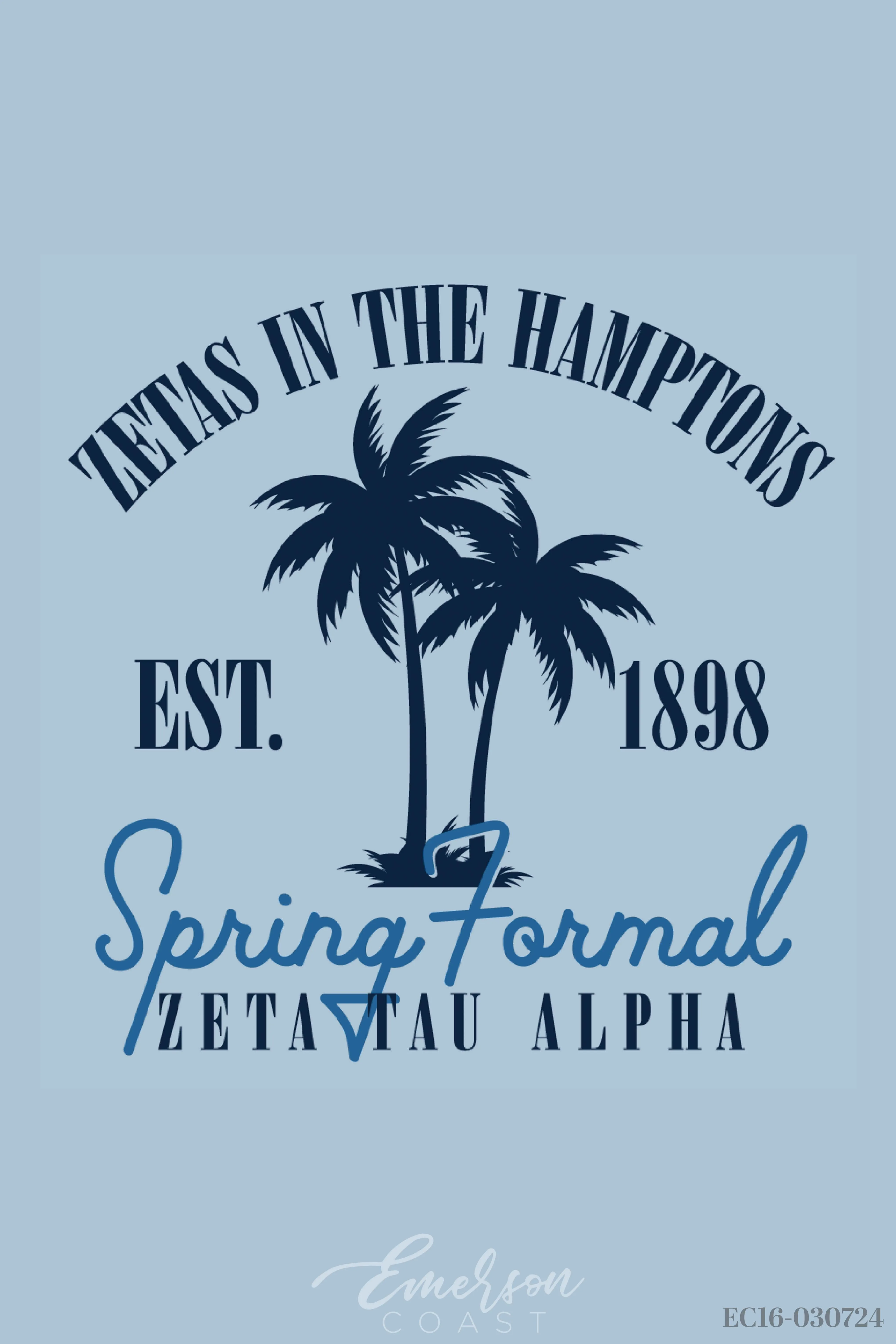 Zeta Tau Alpha Francis Marion University Semi-Formal T-Shirt